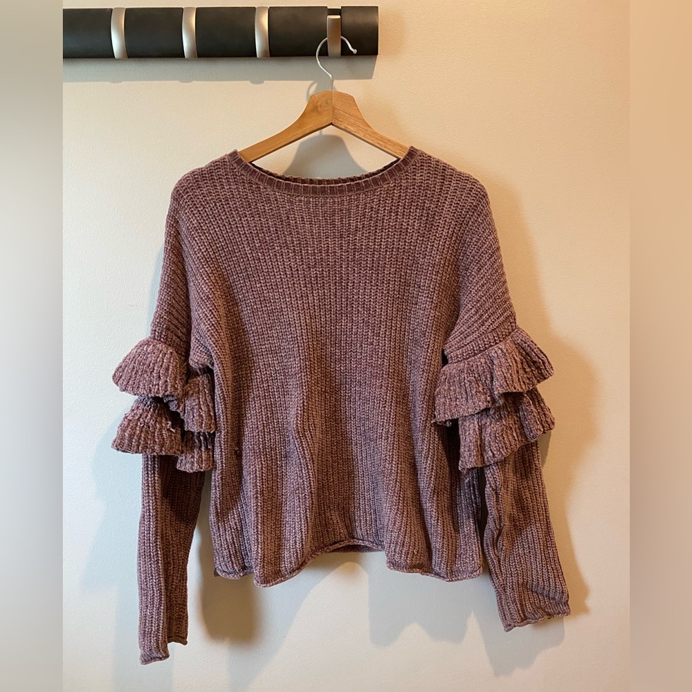 Mossimo Supply Co. Textured Knit Sweater in Mauve